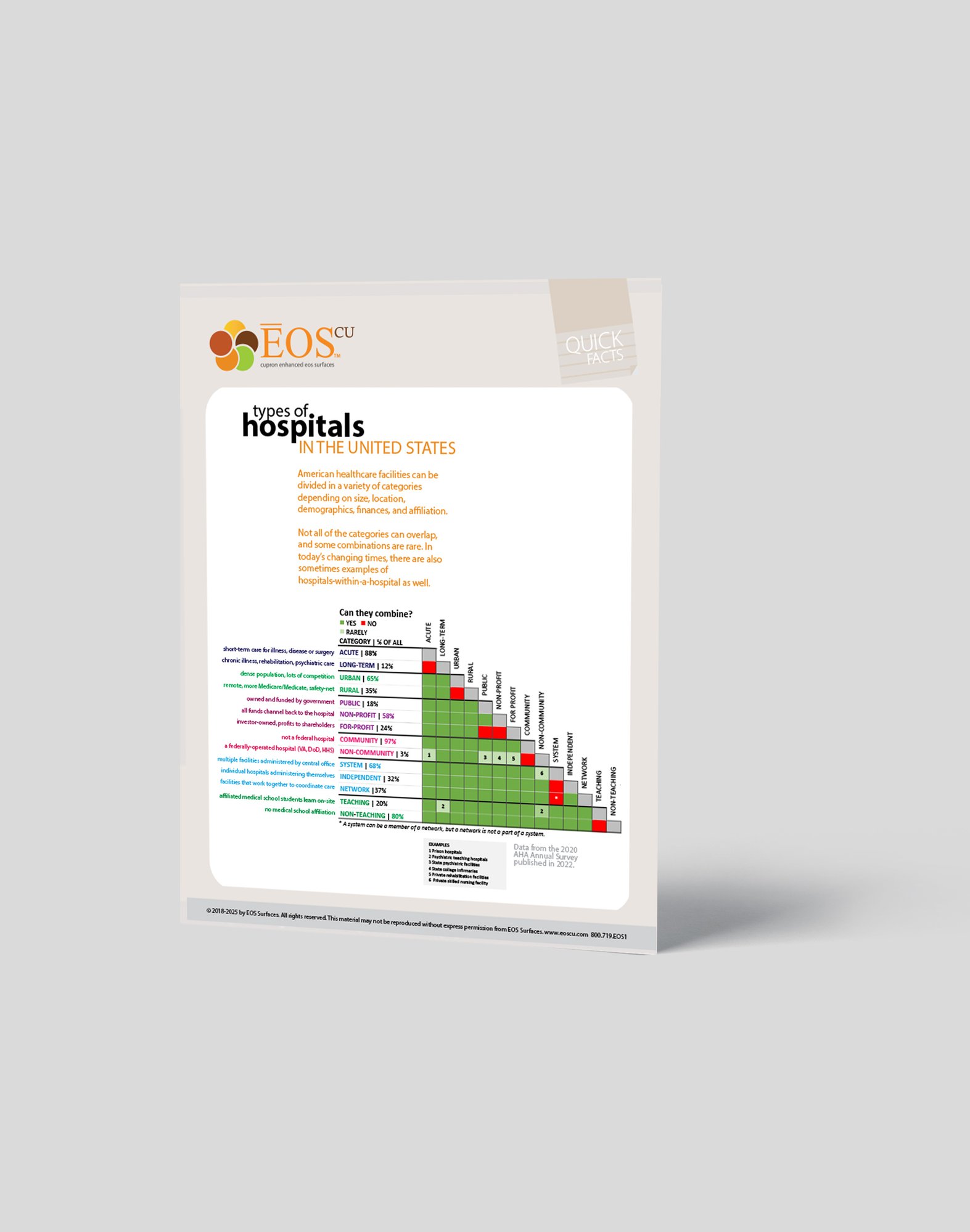 Infographic mockup TYPES HOSPITALS